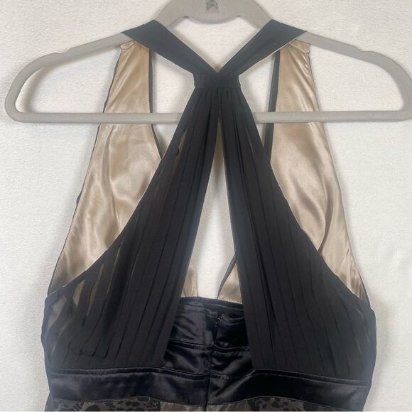 Marciano Black Sleeveless Halter Style Silk Top Size Small - Picture 6 of 10